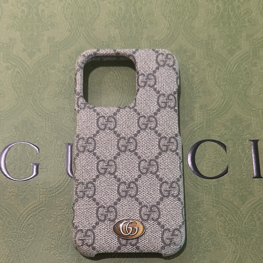 Gucci Monogrammed Ophidia Phone Case